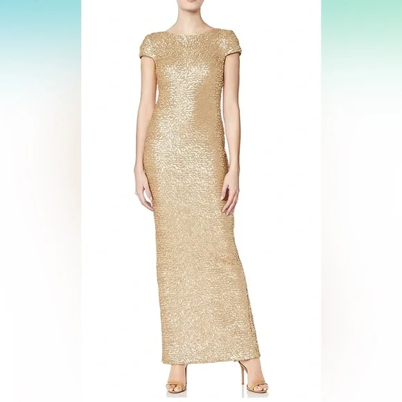 open lace back dress Tessa Gown  Dress the Population
